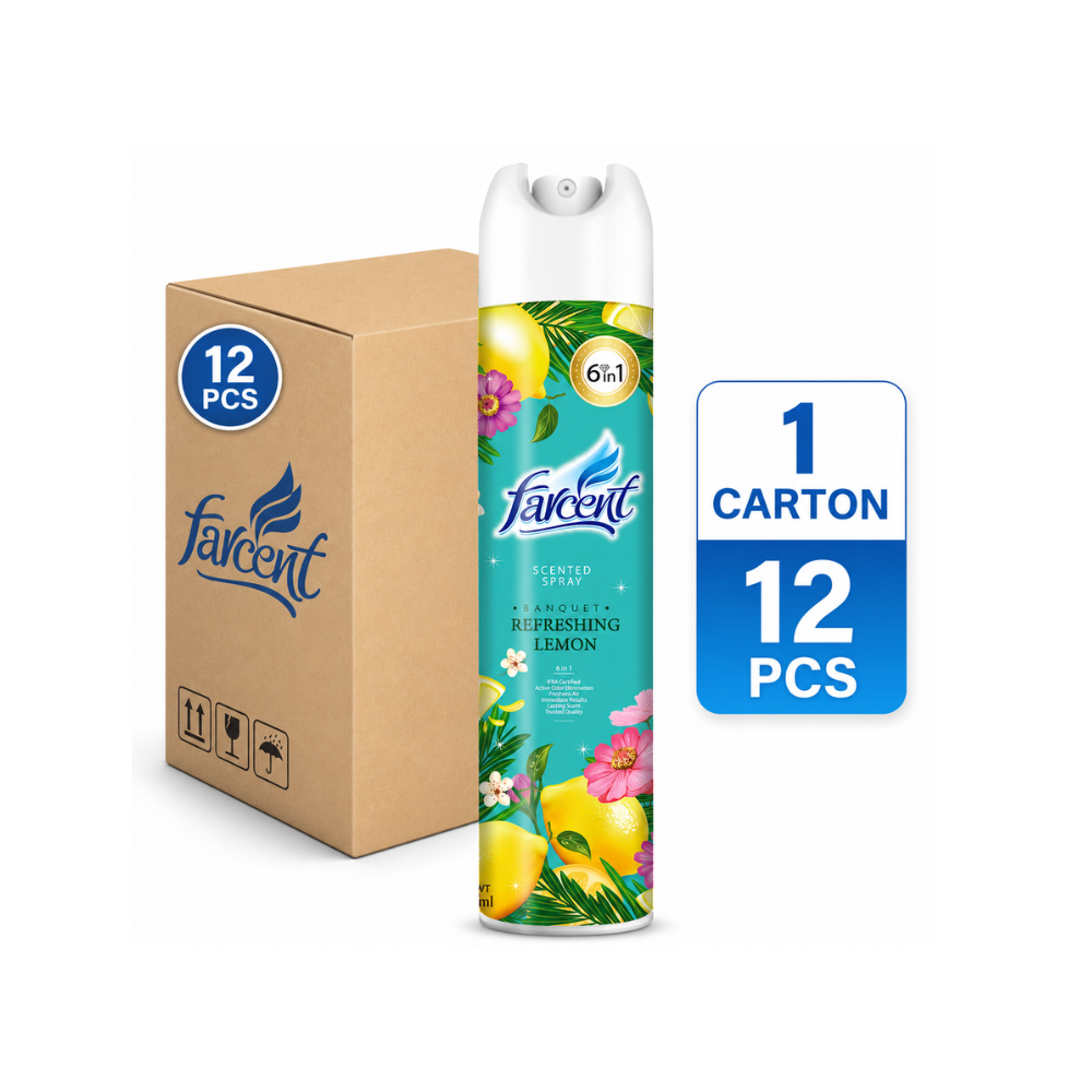 Farcent Scented Spray Vigorous Lemon (320 ml x 12 units)