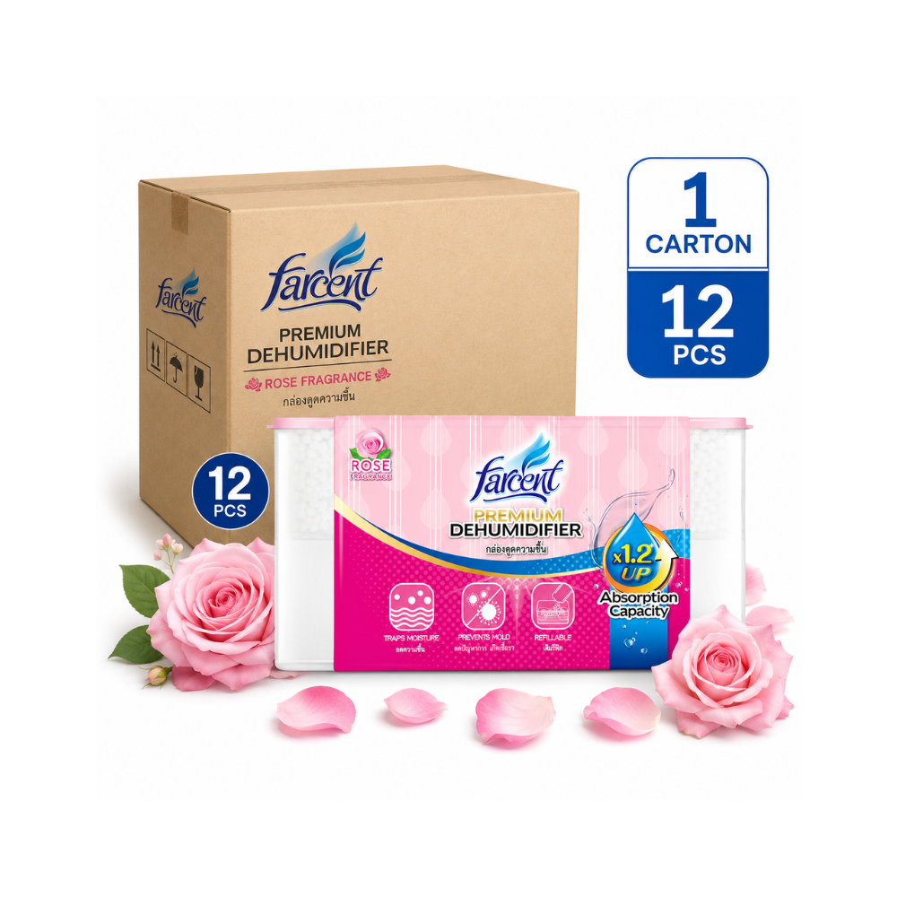 Farcent Dehumidifier Refillable Starter Rose (660ml x 12units)