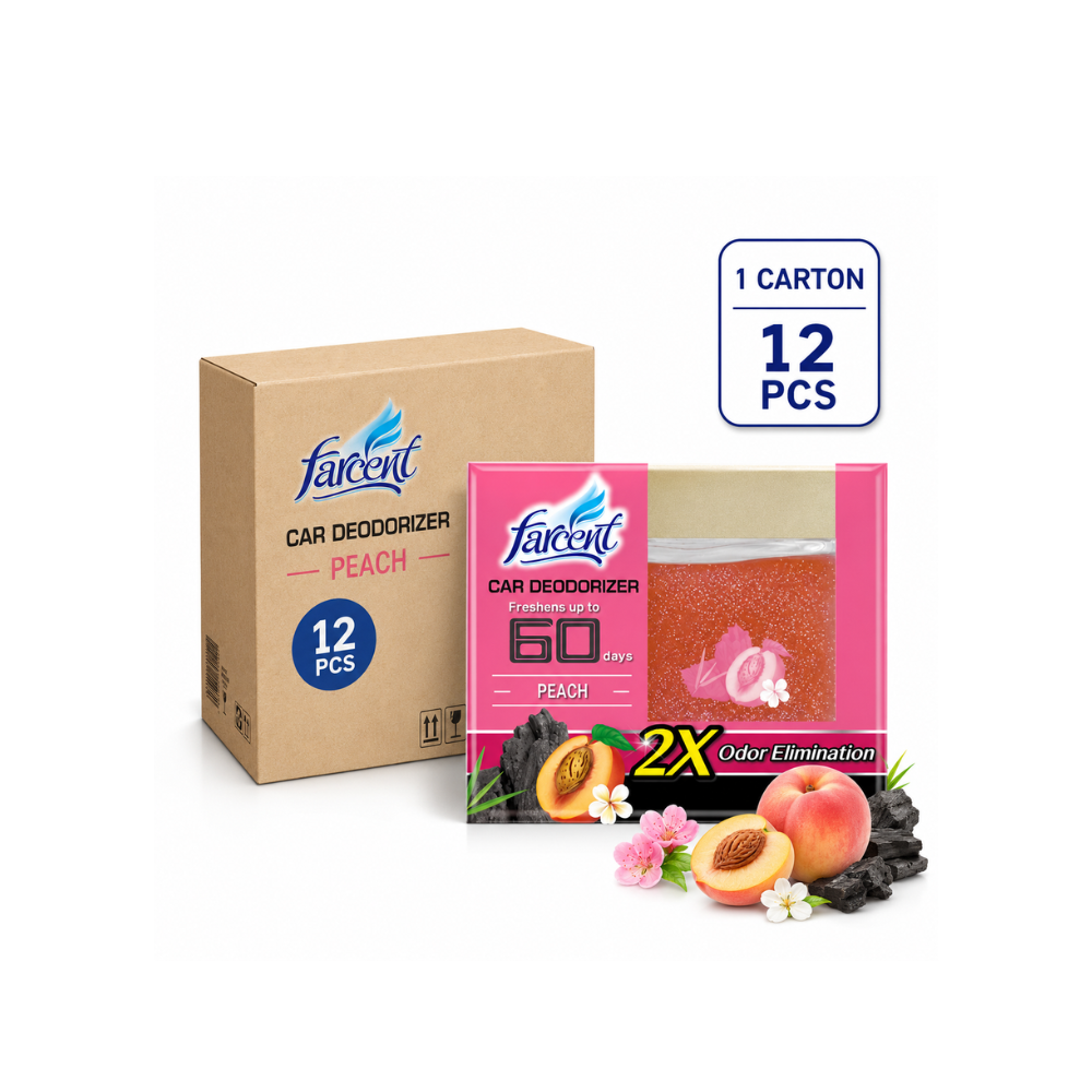 Farcent Car Deodorizer Peaceh (120g x 12units)